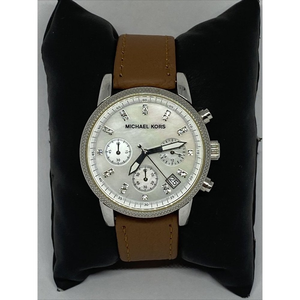 Michael Kors Jet Set MK5020 Women's Brown Leather